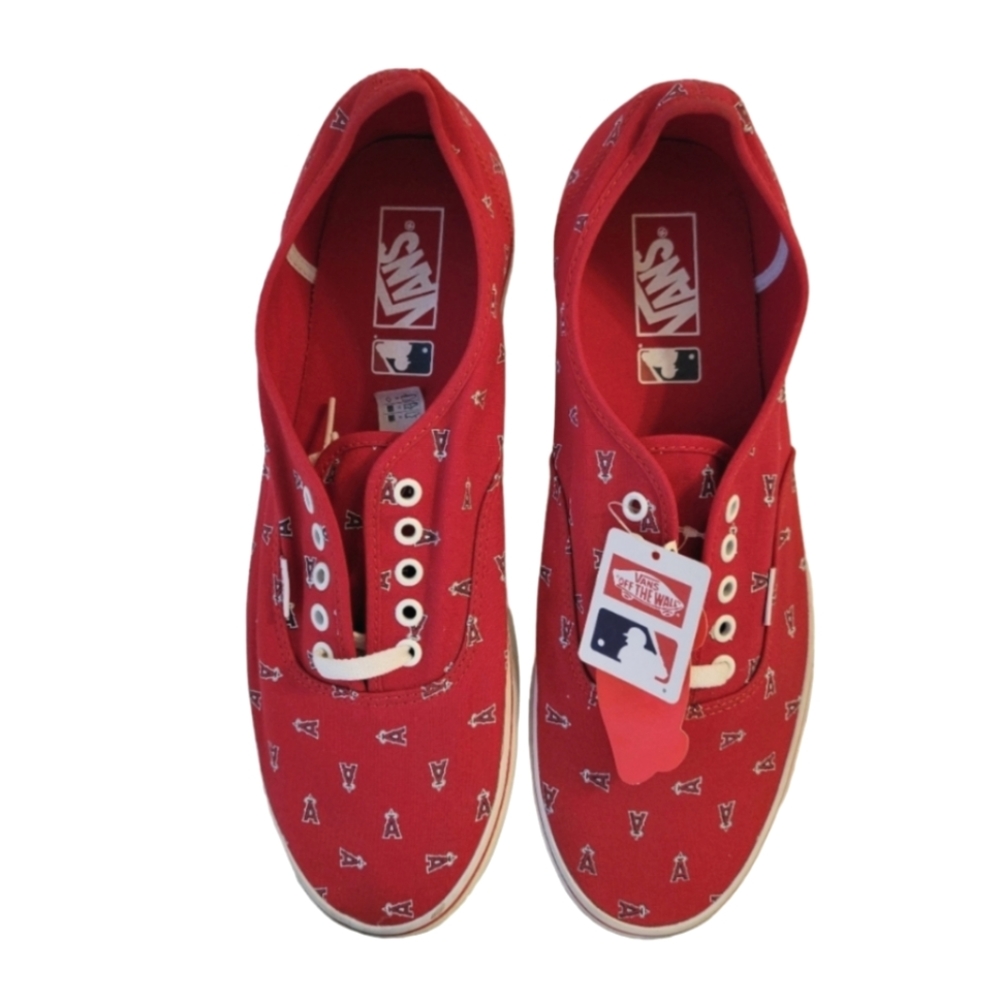 Vans off the wall Anaheim Angels Red sneakers Men's size 13